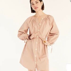 NWT Jcrew Tie-sleeve button-front dress.